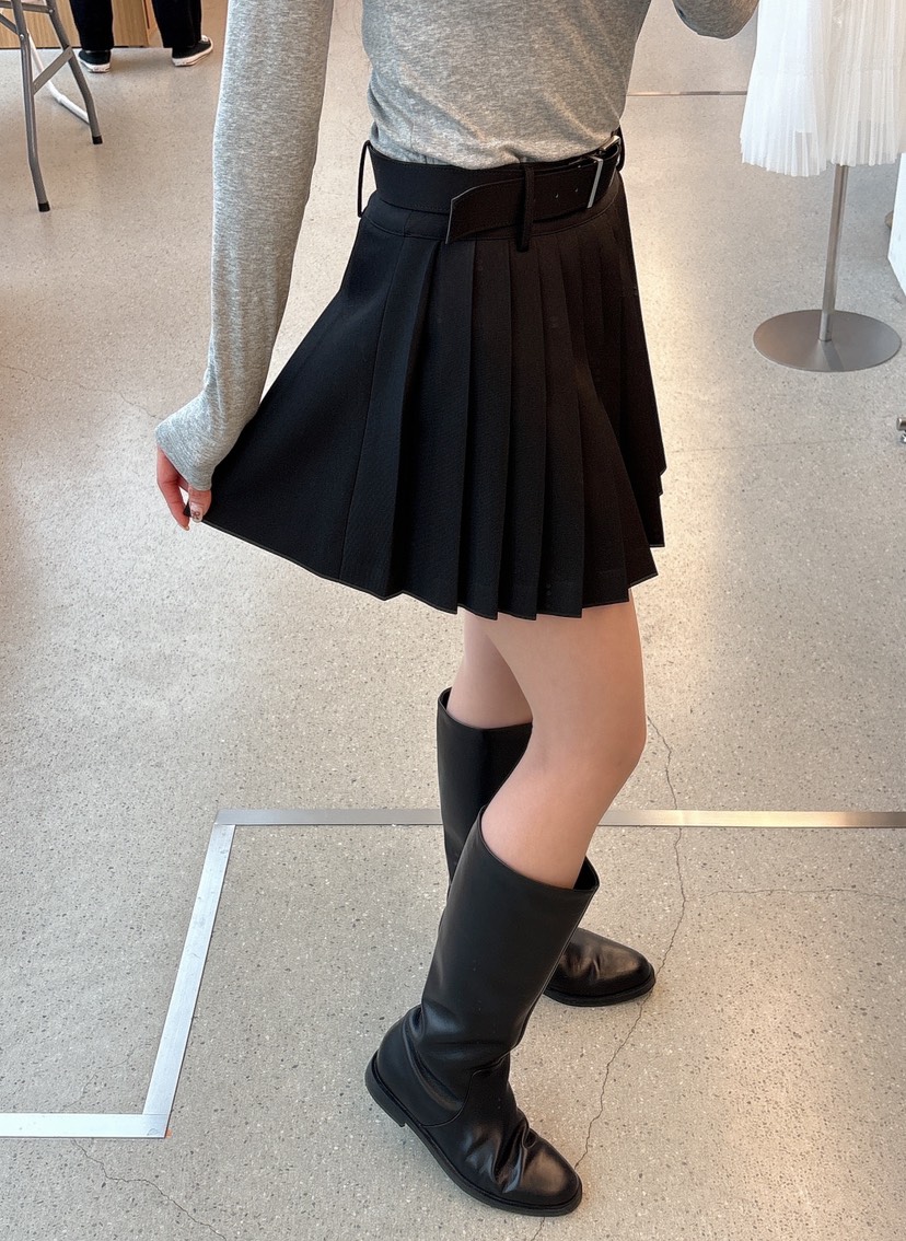 JUJU東大門實拍女士新款休閑人氣職業26春夏短裙不含腰帶JUJU短裙