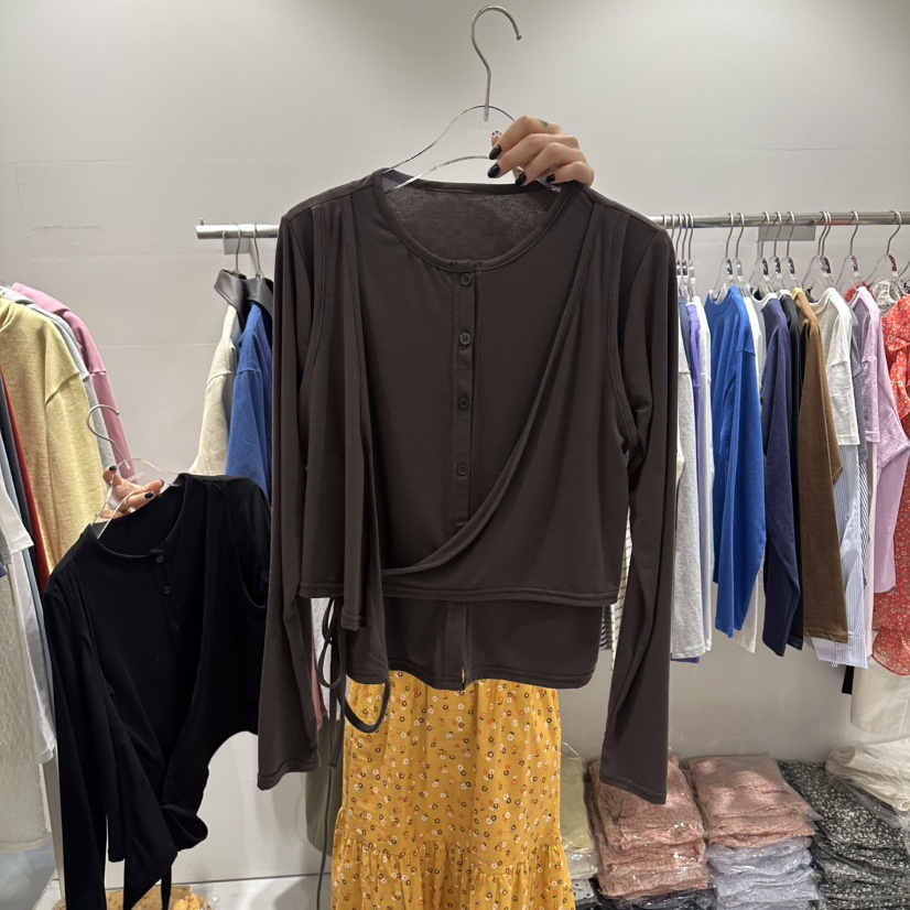 COMBO韓國代購女裝新品休閑真品職業26春夏人氣針織衫開衫COM_BO針織衫圖色3