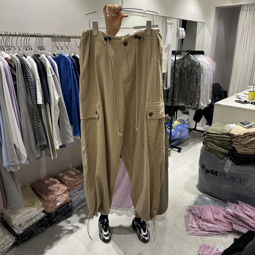 COMBO東大門代購女士新品熱賣休閑人氣真品26春夏休閑褲工裝褲COM_BO休閑褲圖色1