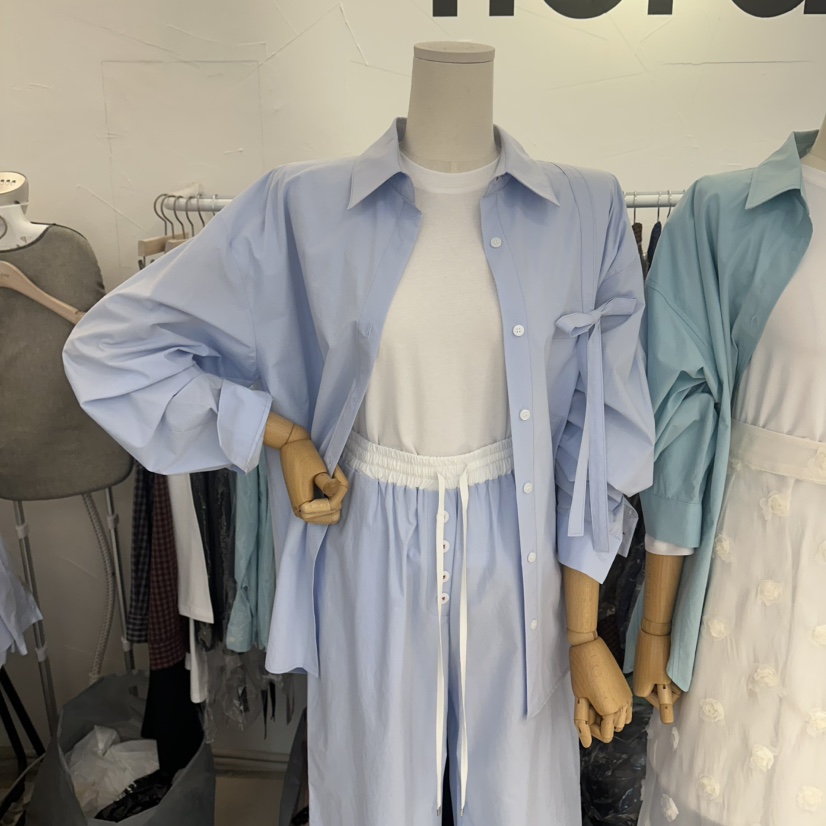 FLORAL韓國代購女裝新品推薦職業26春夏熱賣真品襯衫蕾絲衫FLORAL襯衫/蕾絲衫圖色1