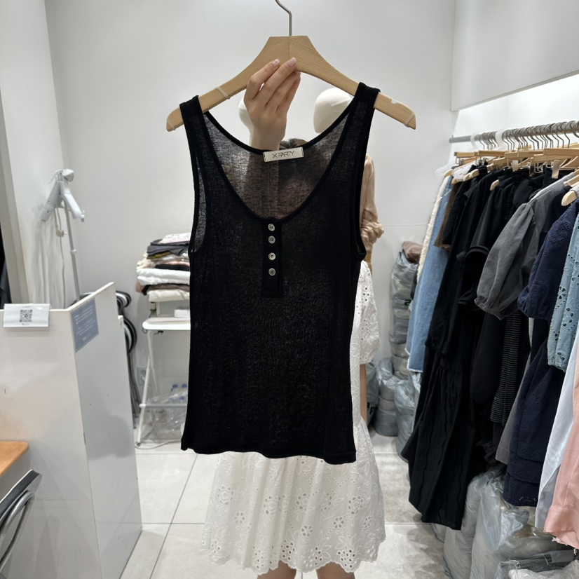 XPARTY東大門實拍女裝新款時尚休閑26春夏推薦職業吊帶背心XPARTY吊帶/背心圖色3