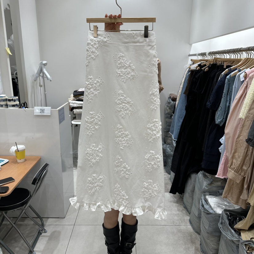 XPARTY韓國代購女裝新款職業真品26春夏時尚推薦熱賣長裙XPARTY長裙圖色1