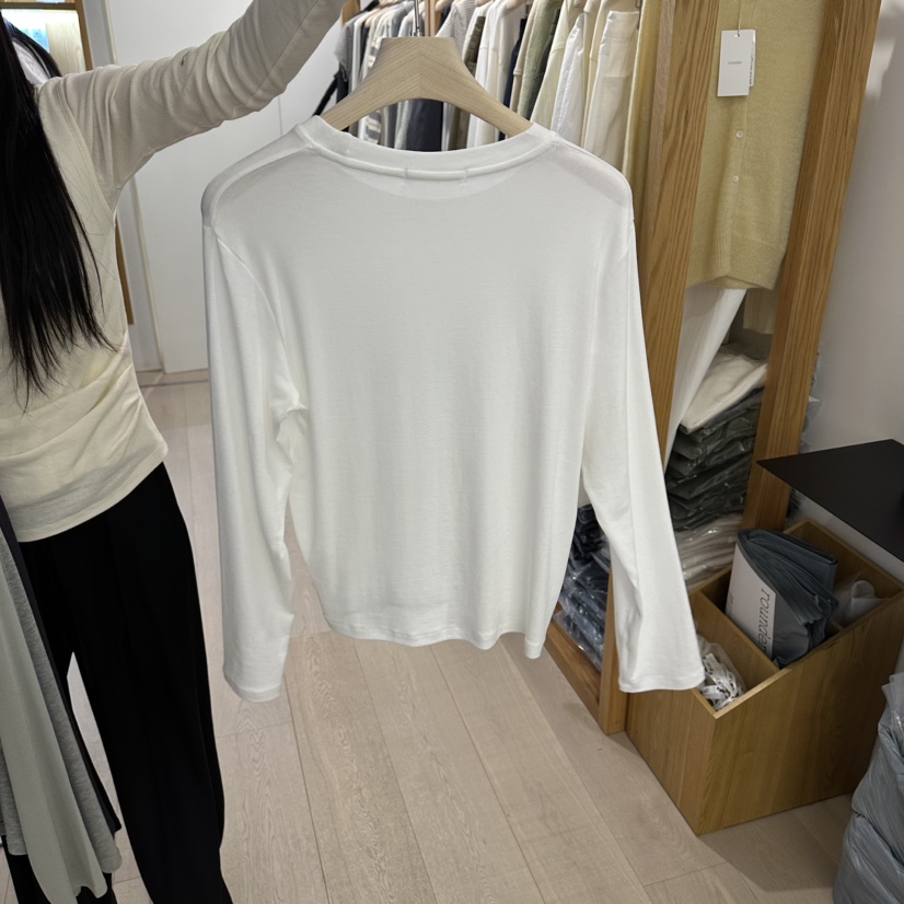 ROUNDER東大門實拍女裝新品時尚推薦休閑26春夏人氣長袖T恤ROUNDER長袖T恤