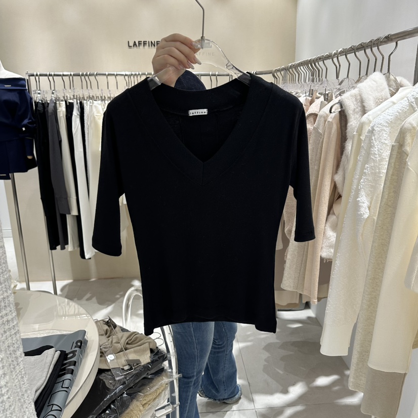 LAFFINE-P韓國代購女裝新品真品時尚熱賣職業推薦26春夏T恤LAFFINE-PT恤圖色3