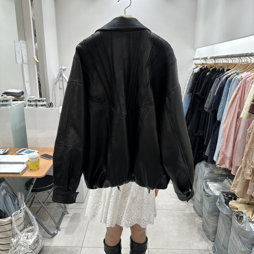 XPARTY東大門實拍女裝新品真品人氣職業時尚26春夏休閑皮衣XPARTY皮衣