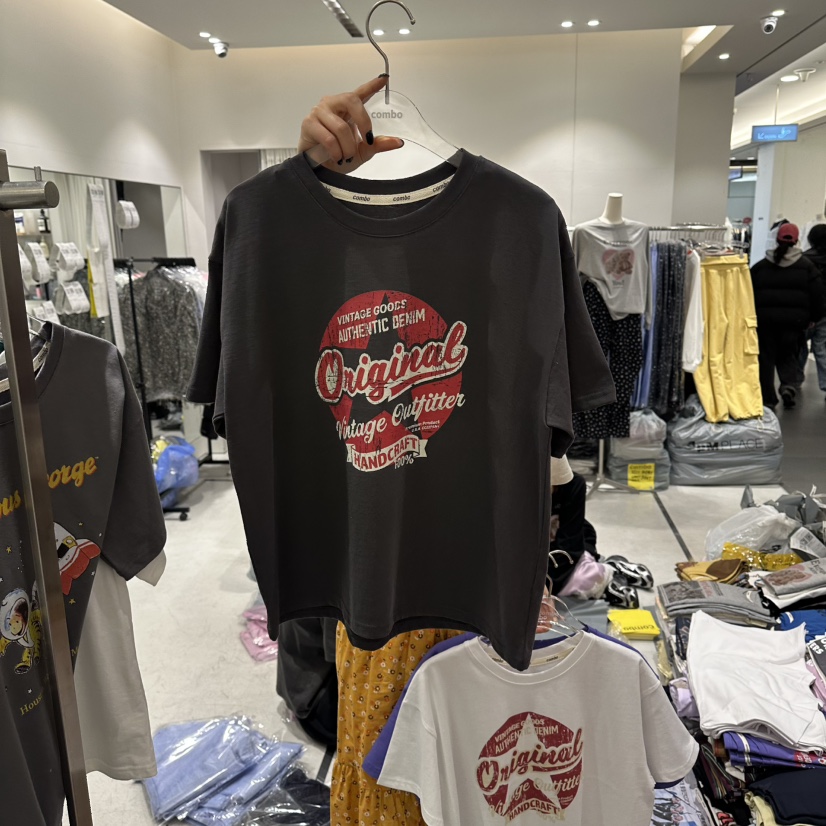 COMBO東大門實拍女裝新款職業人氣推薦休閑26春夏熱賣T恤COM_BOT恤圖色2