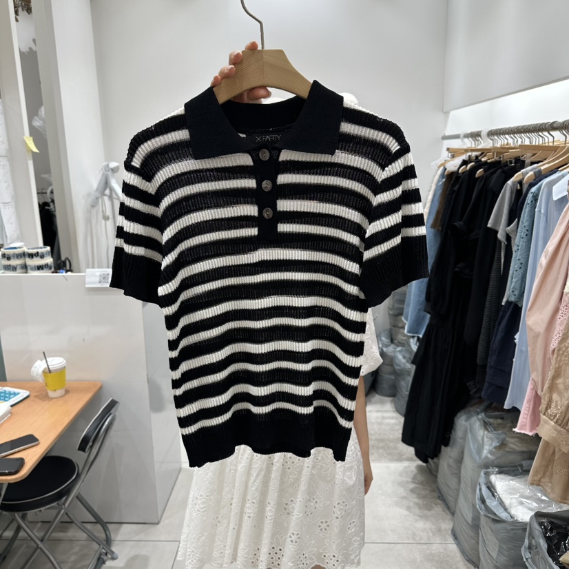 XPARTY韓國代購女士新品休閑熱賣時尚職業真品人氣針織衫XPARTY針織衫圖色2