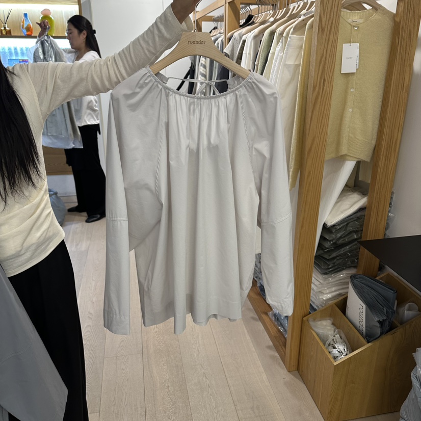 ROUNDER東大門代購女裝新款人氣26春夏熱賣真品襯衫蕾絲衫ROUNDER襯衫/蕾絲衫圖色2