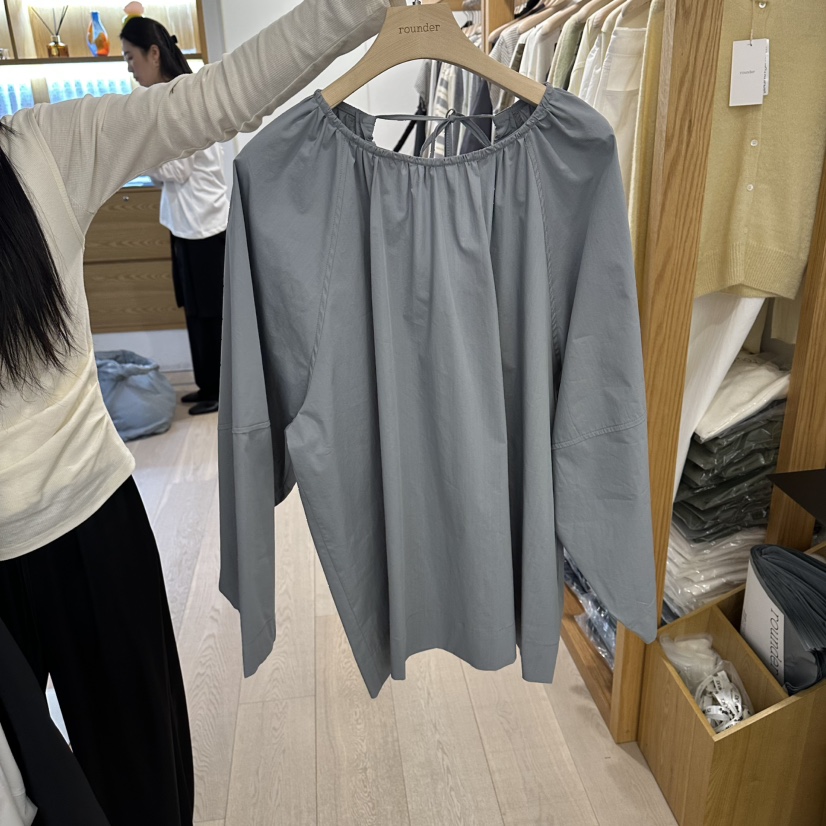 ROUNDER東大門代購女裝新款人氣26春夏熱賣真品襯衫蕾絲衫ROUNDER襯衫/蕾絲衫圖色3