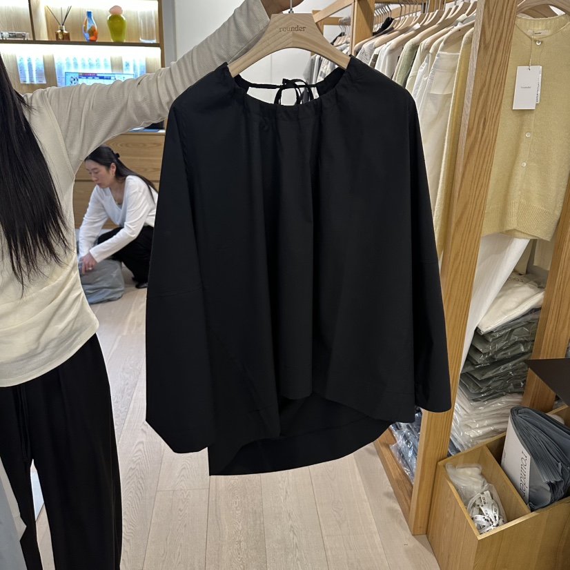 ROUNDER東大門代購女裝新款人氣26春夏熱賣真品襯衫蕾絲衫ROUNDER襯衫/蕾絲衫圖色4