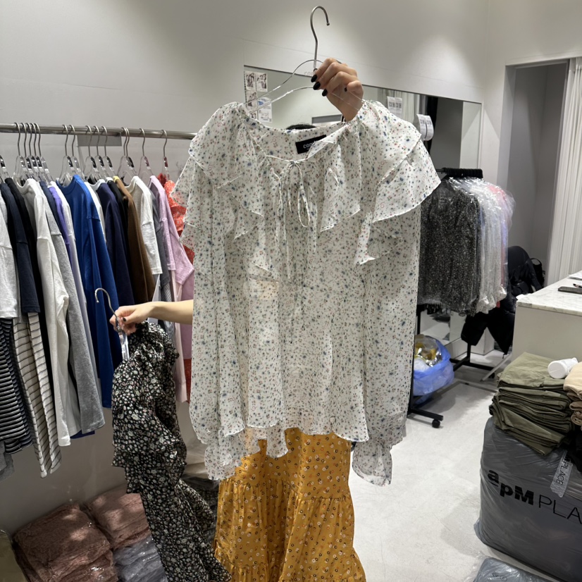 COMBO東大門代購女士新品職業時尚休閑人氣26春夏襯衫蕾絲衫COM_BO襯衫/蕾絲衫圖色2