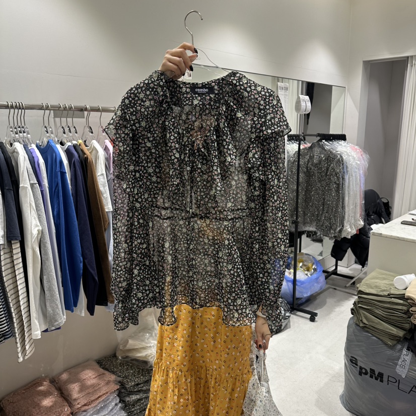 COMBO東大門代購女士新品職業時尚休閑人氣26春夏襯衫蕾絲衫COM_BO襯衫/蕾絲衫圖色3