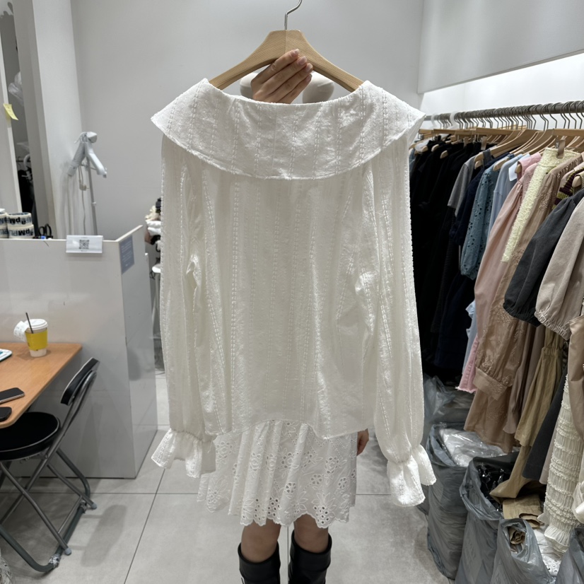 XPARTY韓國直郵女裝新品推薦職業時尚熱賣人氣襯衫蕾絲衫XPARTY襯衫/蕾絲衫