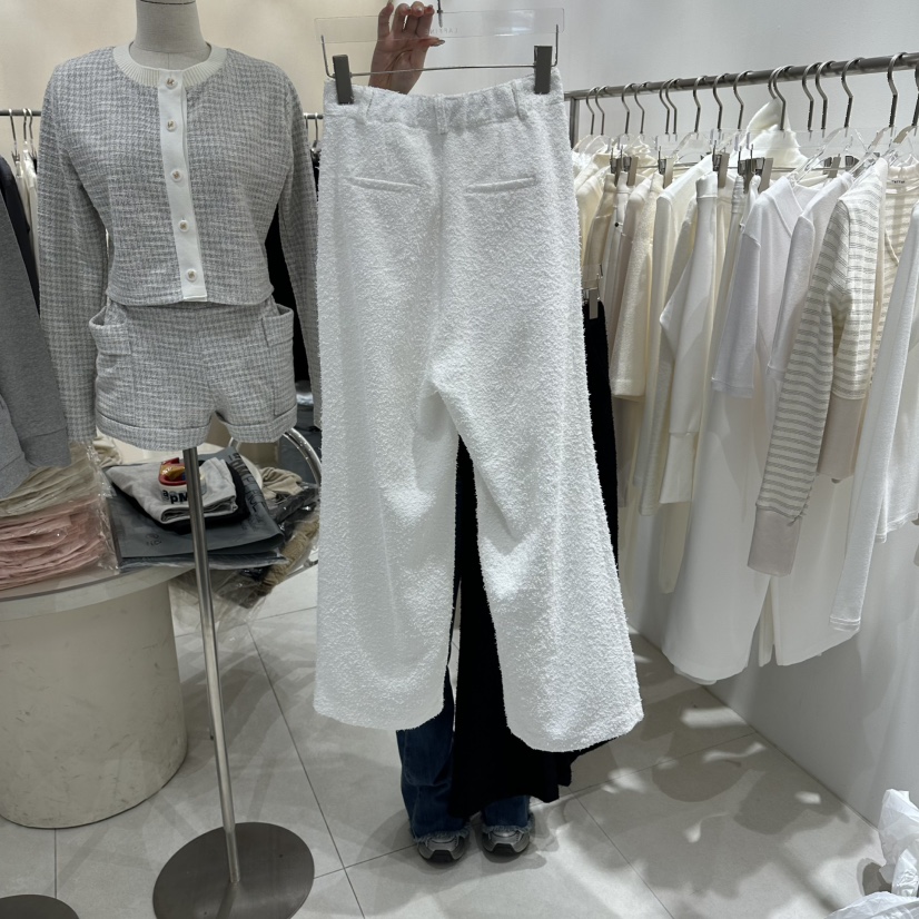 LAFFINE-P東大門實拍女裝新品推薦休閑熱賣休閑褲粗花呢LAFFINE-P休閑褲