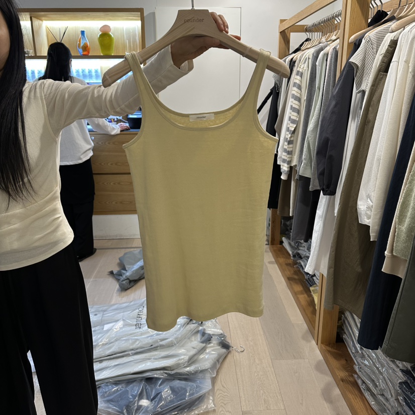 ROUNDER韓國代購女士新品26春夏職業推薦人氣熱賣吊帶背心ROUNDER吊帶/背心圖色2