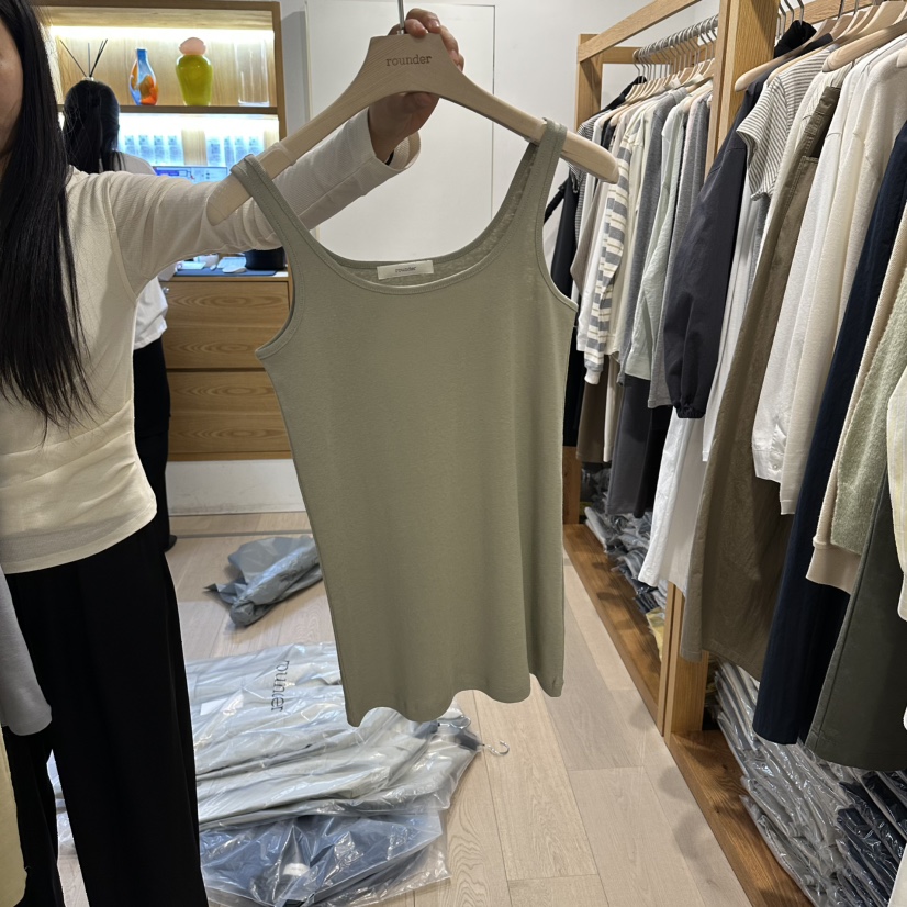 ROUNDER韓國代購女士新品26春夏職業推薦人氣熱賣吊帶背心ROUNDER吊帶/背心圖色3
