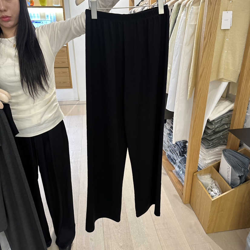 ROUNDER東大門代購女士新品熱賣人氣休閑時尚真品26春夏休閑褲ROUNDER休閑褲圖色1黑色