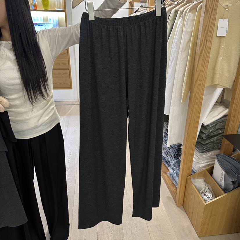 ROUNDER東大門代購女士新品熱賣人氣休閑時尚真品26春夏休閑褲ROUNDER休閑褲圖色2墨色