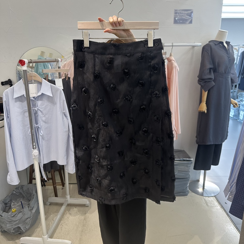 FLORAL東大門直郵女士新品26春夏推薦真品休閑時尚長裙花朵FLORAL長裙圖色2