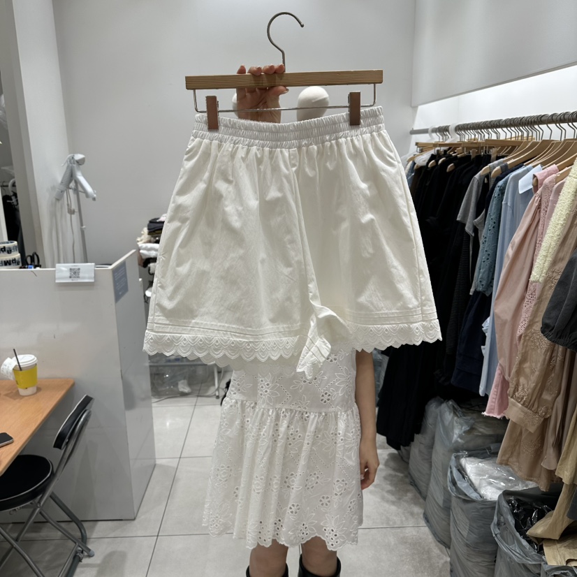 XPARTY韓國直郵女士新款休閑職業推薦時尚26春夏短褲褶裥XPARTY短褲圖色1