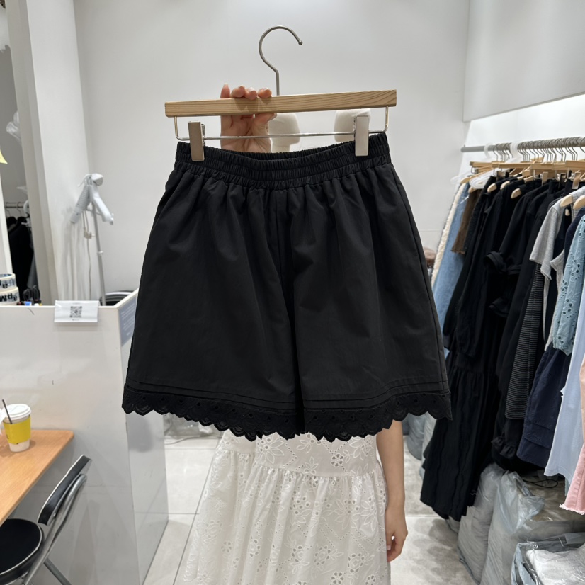 XPARTY韓國直郵女士新款休閑職業推薦時尚26春夏短褲褶裥XPARTY短褲圖色2