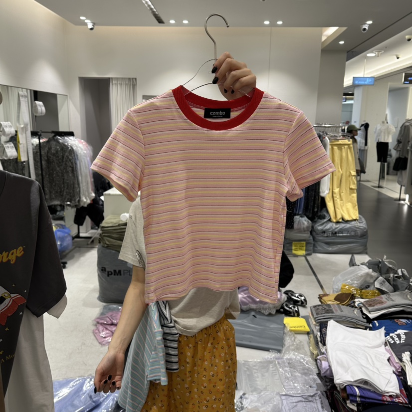 COMBO東大門代購女士新款真品推薦26春夏休閑時尚熱賣T恤COM_BOT恤圖色1