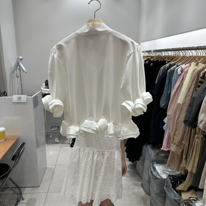 XPARTY韓國直郵女士新款26春夏真品人氣休閑時尚襯衫蕾絲衫XPARTY襯衫/蕾絲衫