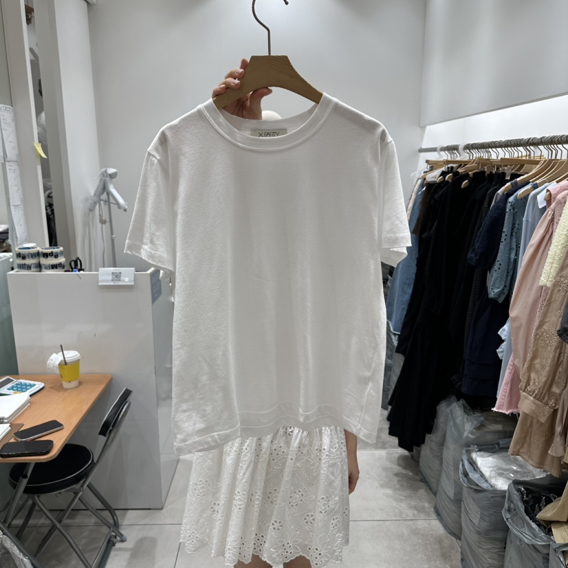 XPARTY韓國代購女士新款人氣26春夏推薦真品熱賣時尚休閑T恤XPARTYT恤圖色1