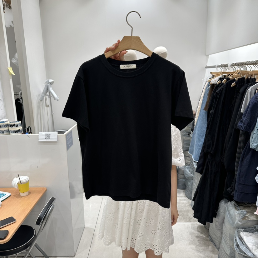 XPARTY韓國代購女士新款人氣26春夏推薦真品熱賣時尚休閑T恤XPARTYT恤圖色3