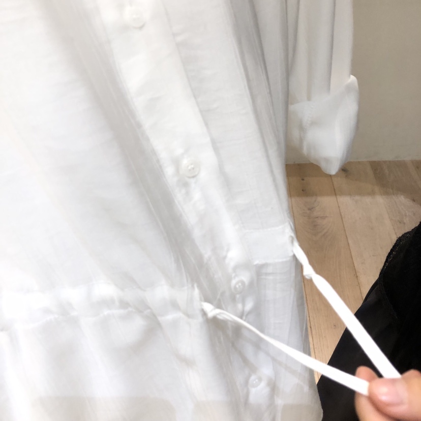 AUBE東大門直郵女士新款推薦職業人氣真品襯衫蕾絲衫褶皺AUBE襯衫/蕾絲衫