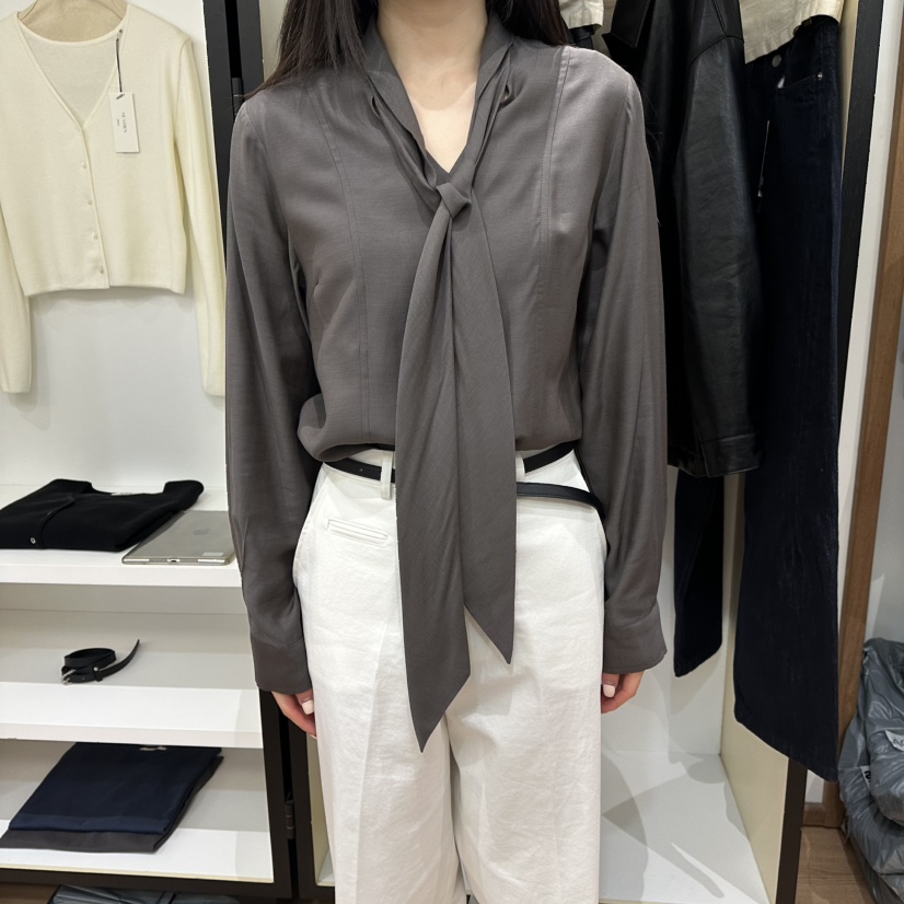 MUYBIEN東大門實拍女裝新款職業26春夏人氣襯衫蕾絲衫圍巾MUYBIEN襯衫/蕾絲衫圖色3