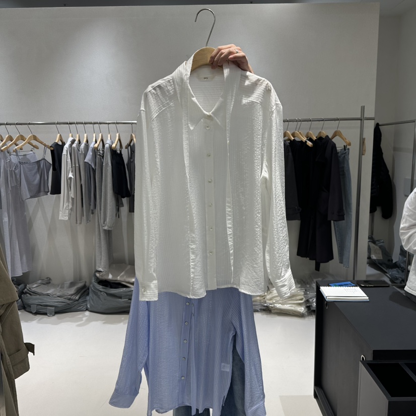 OVU東大門直郵女裝新品推薦休閑熱賣真品26春夏襯衫蕾絲衫OVU襯衫/蕾絲衫圖色1