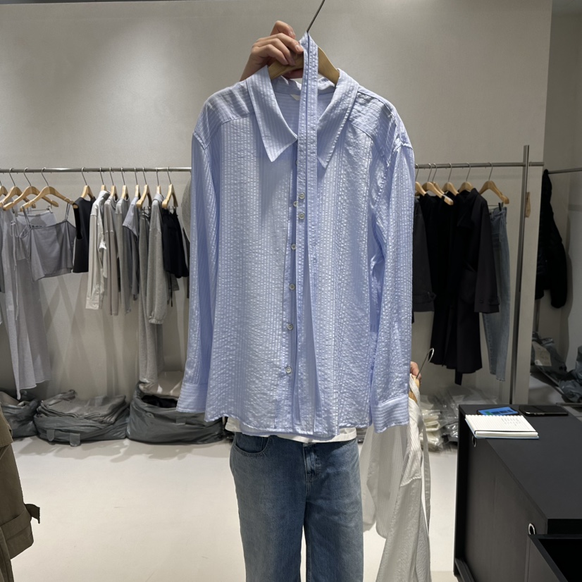 OVU東大門直郵女裝新品推薦休閑熱賣真品26春夏襯衫蕾絲衫OVU襯衫/蕾絲衫圖色2