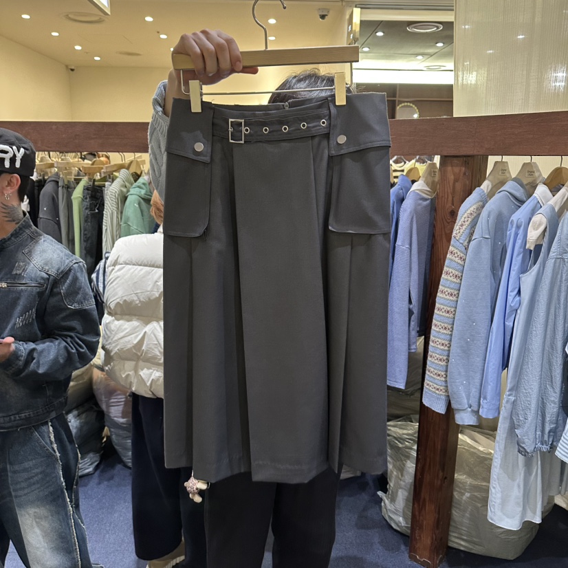 FURE韓國直郵女士新款真品職業休閑推薦時尚人氣長裙系帶FURE長裙圖色2