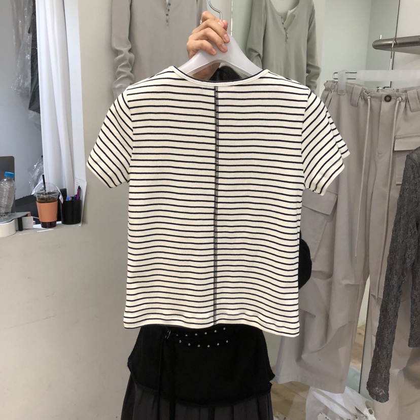 AUBE東大門實拍女士新款職業時尚真品熱賣休閑人氣26春夏T恤AUBET恤