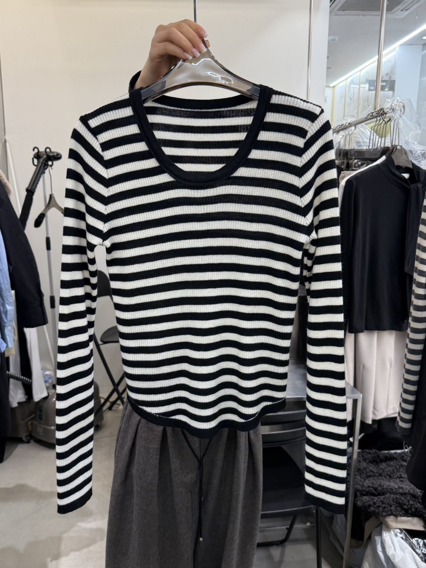 THE SIL韓國直郵女士新款時尚熱賣推薦休閑職業26春夏針織衫THE SIL/1 2ILLY針織衫圖色1