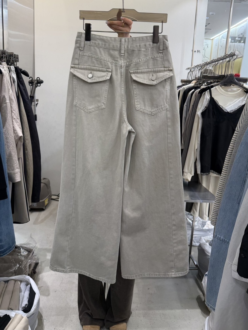 THE SIL韓國直郵女士新品推薦人氣休閑26春夏牛仔褲口袋THE SIL/1 2ILLY牛仔褲