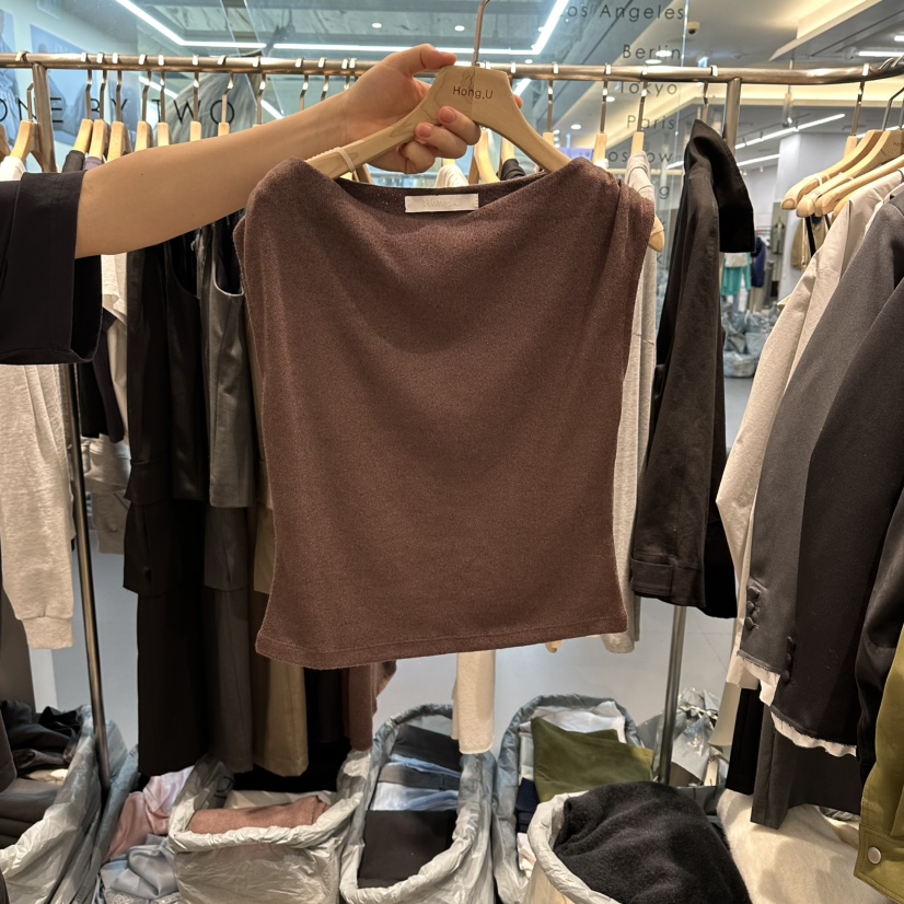 HONG.U東大門實拍女士新款推薦人氣休閑熱賣時尚吊帶背心HONG.U吊帶/背心圖色2