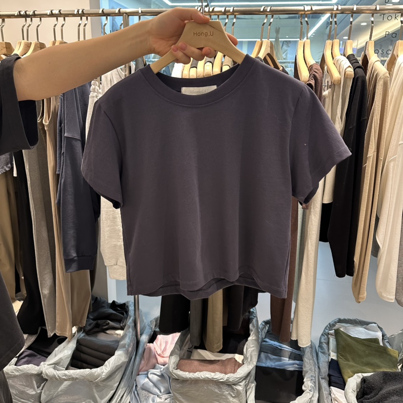 HONG.U東大門直郵女裝新品26春夏職業休閑時尚人氣推薦T恤HONG.UT恤圖色2
