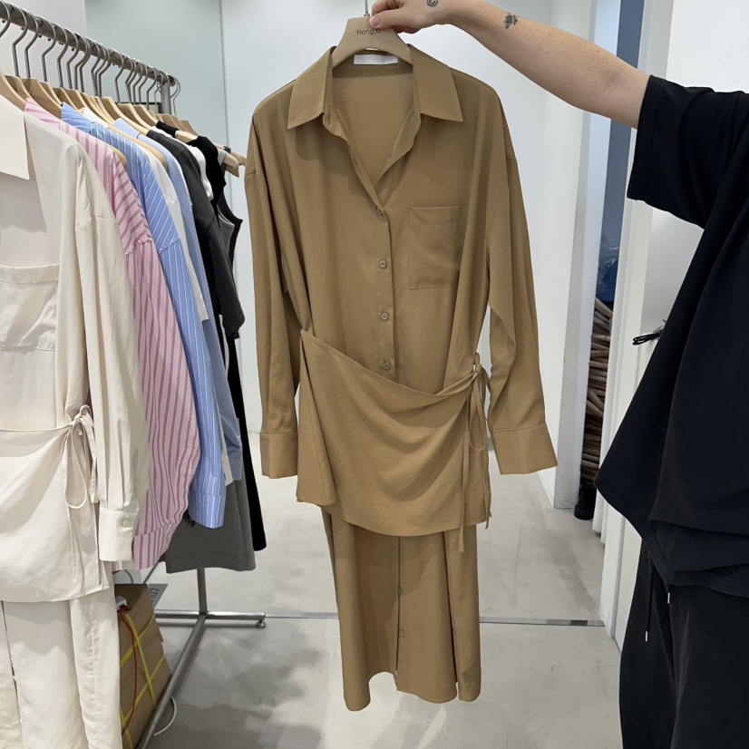 HONG.U韓國代購女士新款真品休閑職業時尚26春夏人氣連衣裙HONG.U連衣裙圖色1