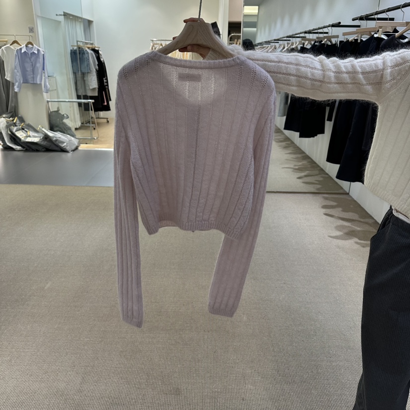 VEGETABLE東大門實拍女士新款真品26春夏熱賣針織衫馬海毛VEGETABLE針織衫