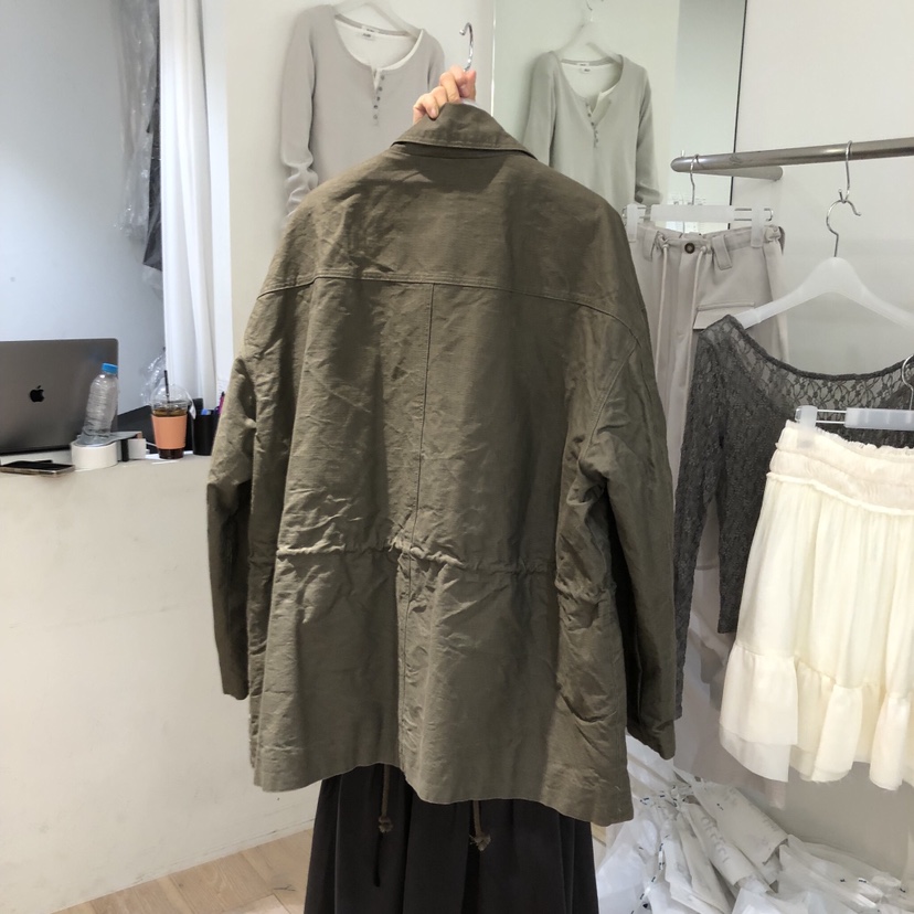 AUBE韓國代購女士新款推薦時尚真品熱賣26春夏休閑夾克褶皺AUBE夾克