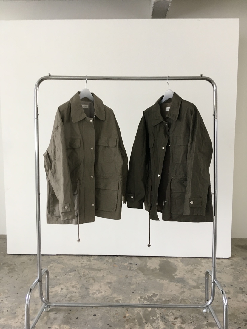 AUBE韓國代購女士新款推薦時尚真品熱賣26春夏休閑夾克褶皺AUBE夾克