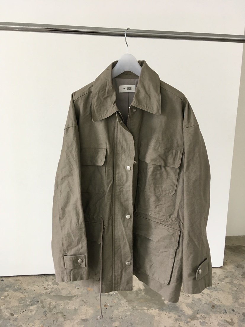 AUBE韓國代購女士新款推薦時尚真品熱賣26春夏休閑夾克褶皺AUBE夾克