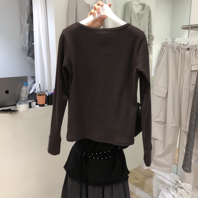 AUBE韓國直郵女士新品職業人氣推薦時尚真品26春夏長袖T恤AUBE長袖T恤