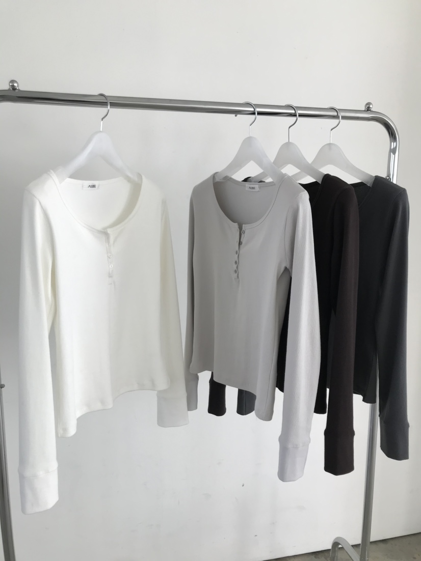 AUBE韓國直郵女士新品職業人氣推薦時尚真品26春夏長袖T恤AUBE長袖T恤