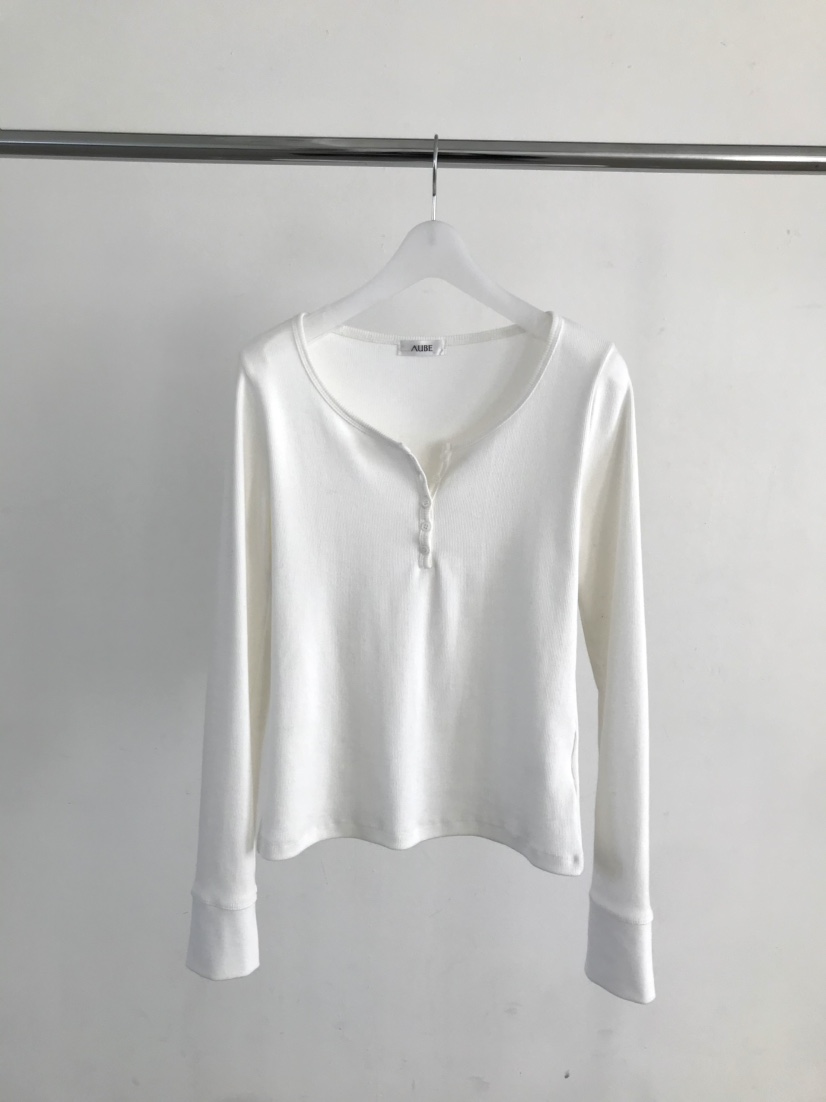 AUBE韓國直郵女士新品職業人氣推薦時尚真品26春夏長袖T恤AUBE長袖T恤