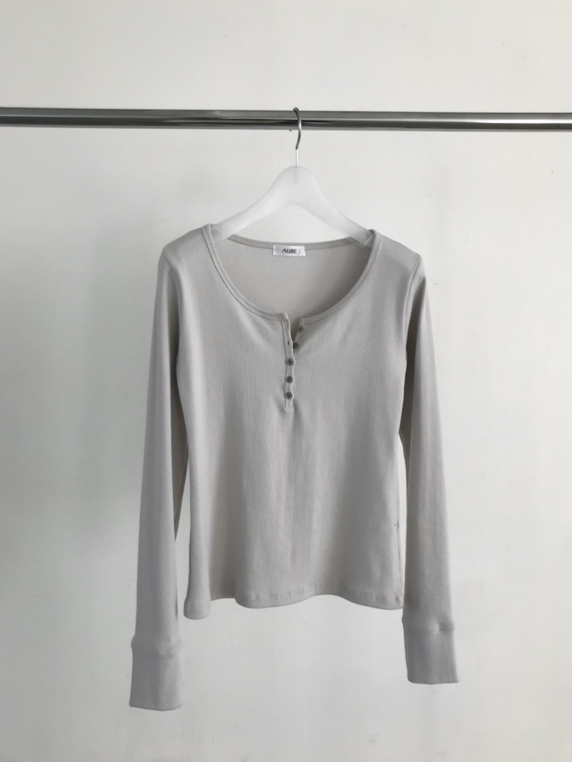 AUBE韓國直郵女士新品職業人氣推薦時尚真品26春夏長袖T恤AUBE長袖T恤