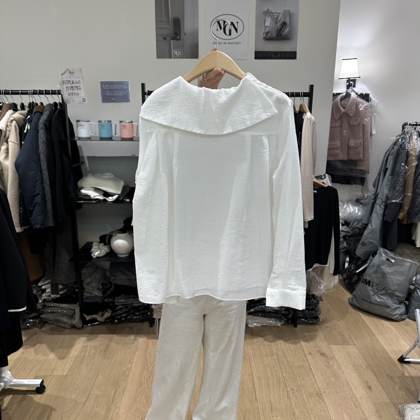 M.G.N東大門代購女士新品真品人氣休閑26春夏襯衫蕾絲衫MAGNET襯衫/蕾絲衫