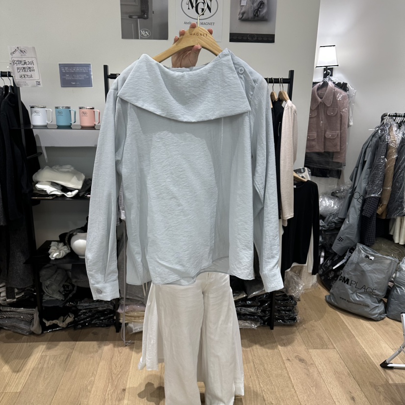 M.G.N東大門代購女士新品真品人氣休閑26春夏襯衫蕾絲衫MAGNET襯衫/蕾絲衫圖色2